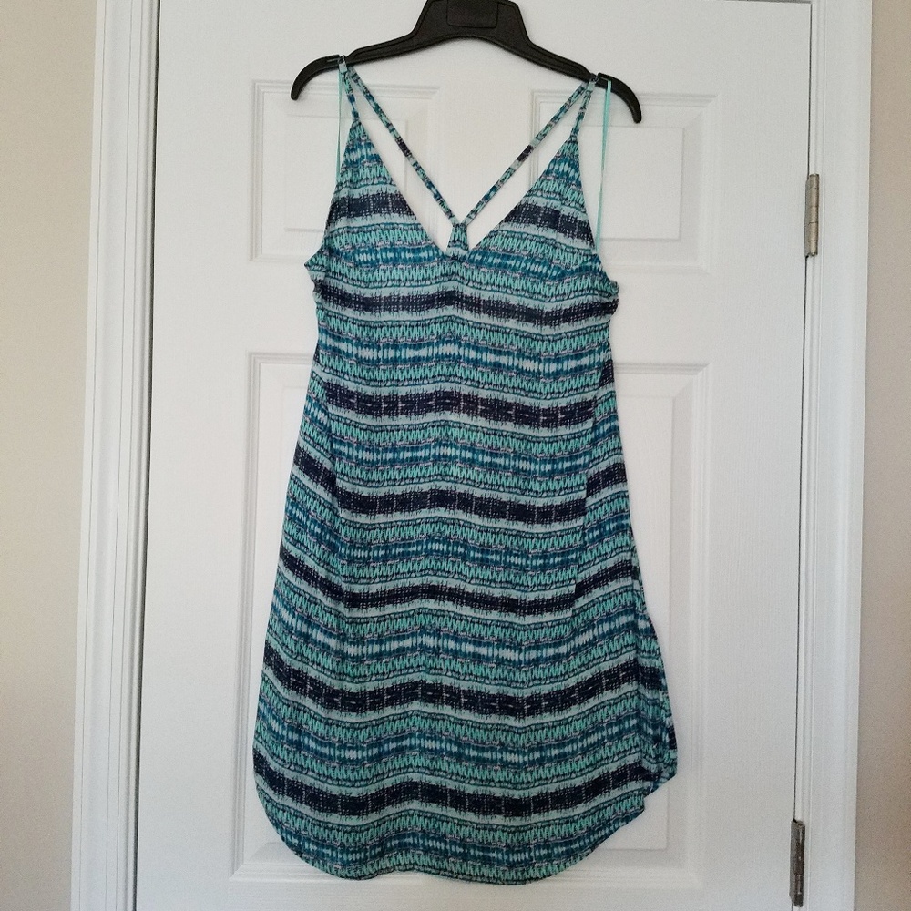 Brand New Roxy Blue Striped Dress